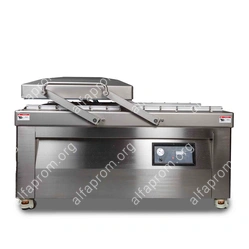 Напольная двухкамерная вакуум-упаковочная машина HVC-720S/2B SS (обрезка)