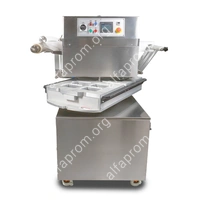 Полуавтоматический запайщик лотков ротационного типа (4 лотка,210*148*80) HVT-450R (нерж.)