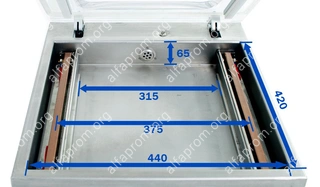 Вакуумный упаковщик DZQ-400/2H Foodatlas Eco