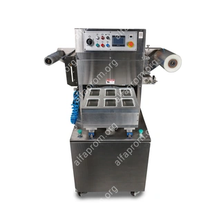 Полуавтоматический запайщик лотков HVT-550M/6 (6 лотков,187*137*40) (нерж., СКИН)