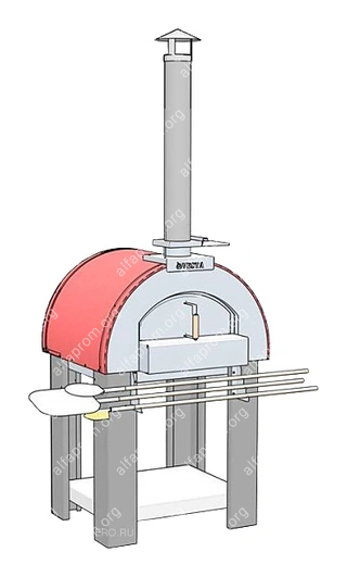 Печь для пиццы дровяная Vesta 7