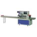 Горизонтальная упаковочная машина DXDZ-600D (H-120 mm, L 180-500mm, шаг толкателей 400mm, транспортер на узле поперечной запайки)