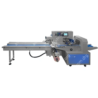 Горизонтальная упаковочная машина DXDZ-600XD с откачкой воздуха (3 servo, лент. 280 мм, min bag L 180, H max. 100)